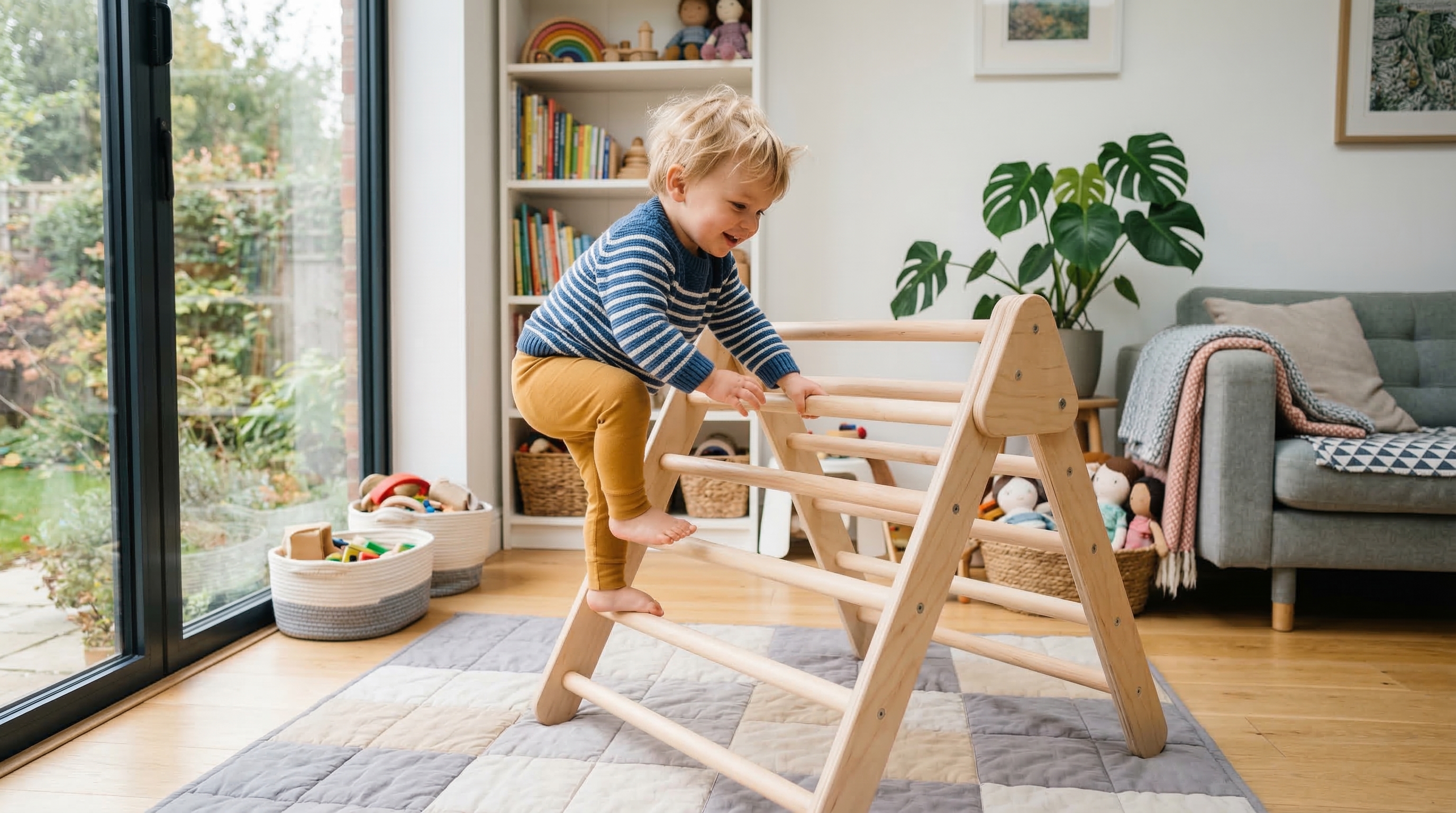 Pikler Dreieck & Indoor-Kletterlandschaft: Die besten Klettergeräte für Zuhause 2026
