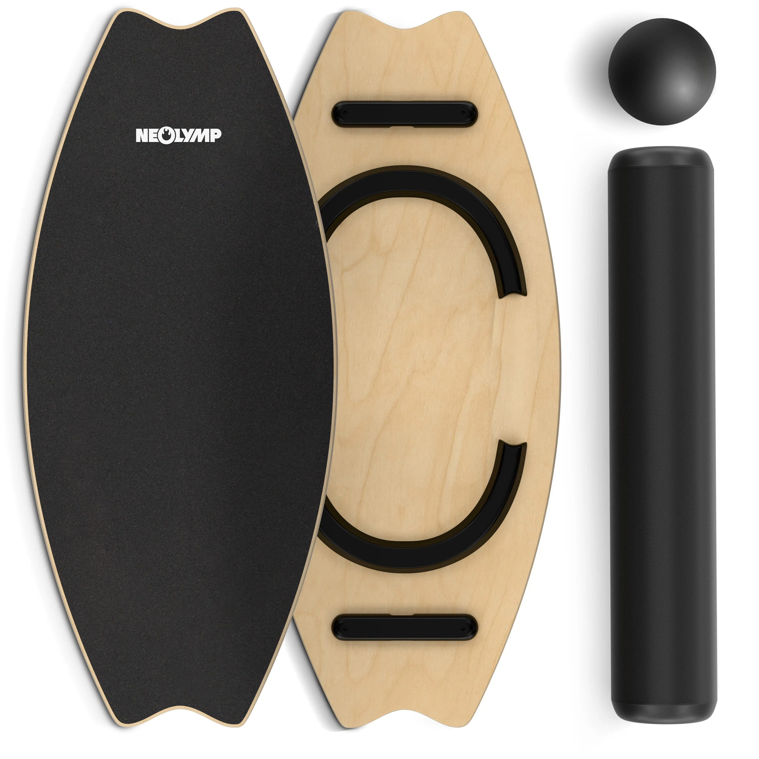 Lewo Balance Board Set mit Balancierbalken und Trittsteinen
