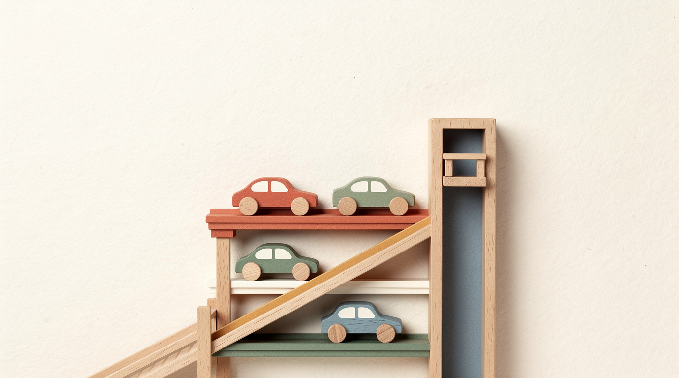 Parkgarage aus Holz: Ab welchem Alter, welche Größe, welche Autos