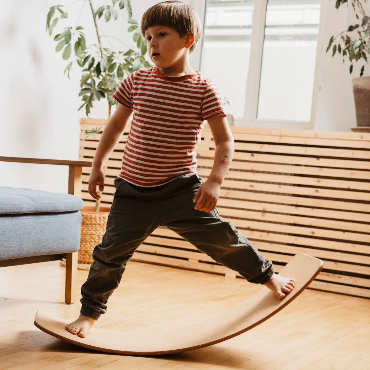 TicToys das.Brett, ein leichtes Balance Board aus PEFC-Buche